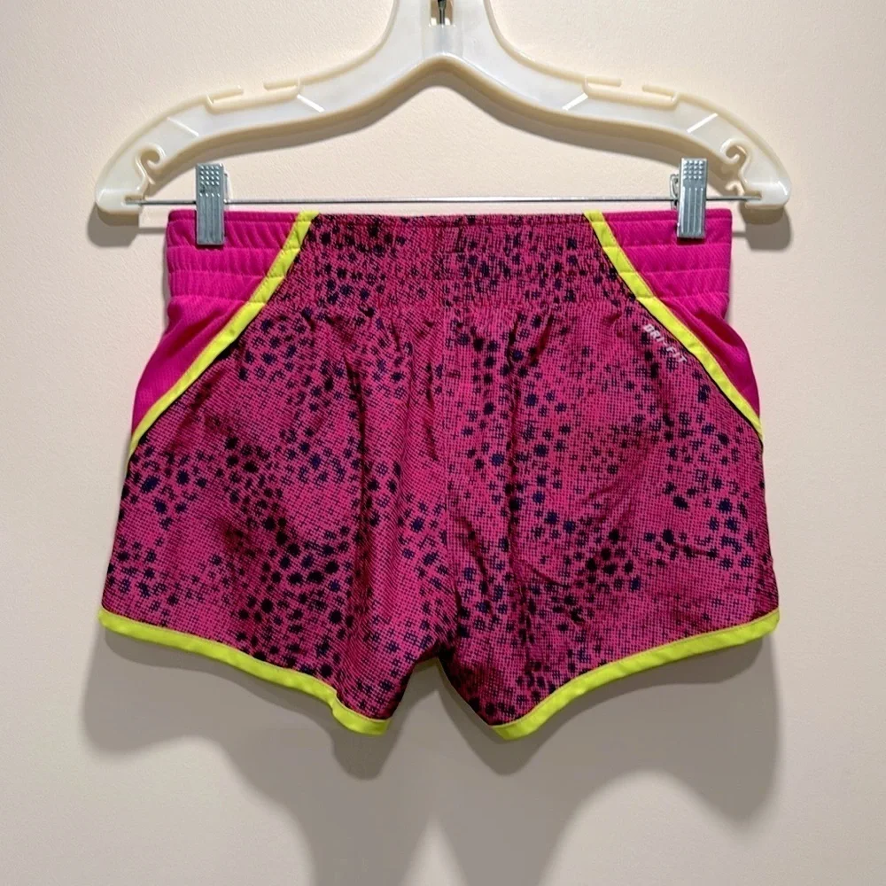 🔥Nike Women's Pink and Yellow Athletic Shorts🔥